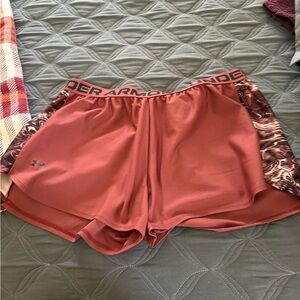 Under Armour Women's pink Athetic Shorts
